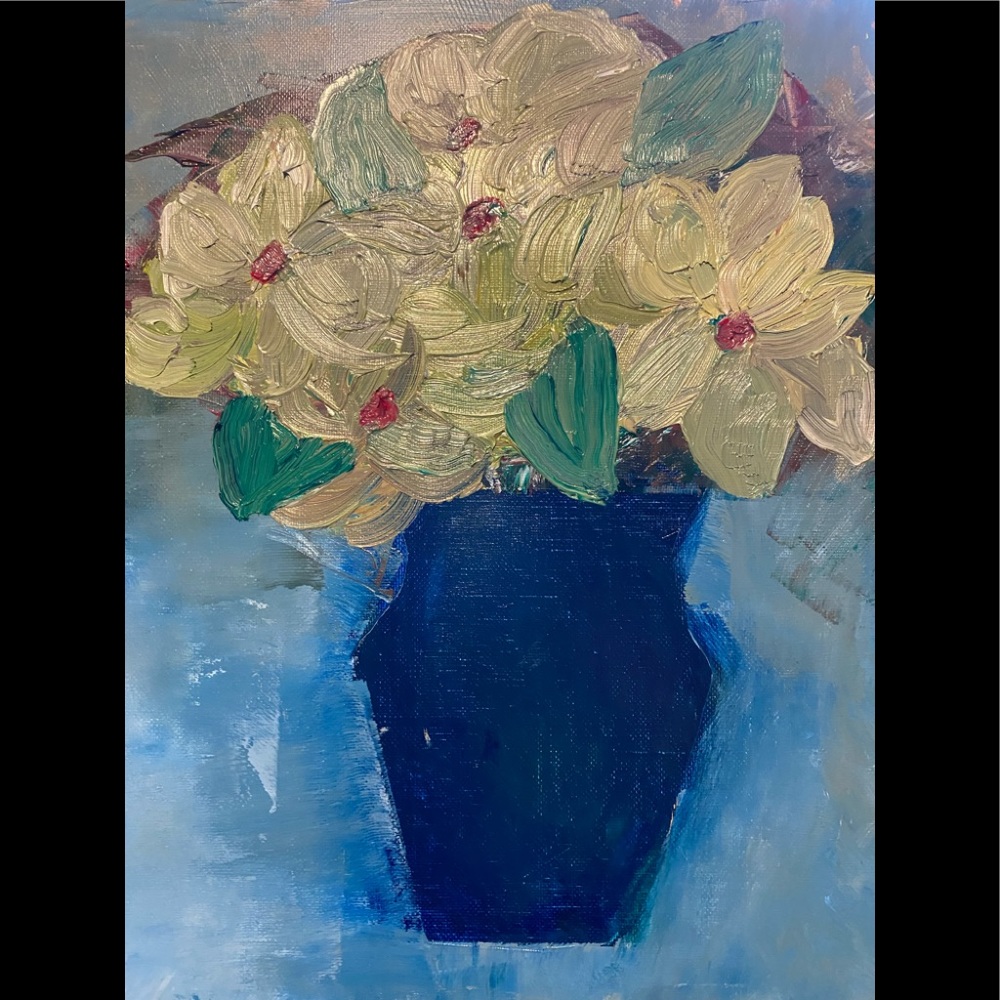 Flourishing Buds. Oil Painting 11”x14”